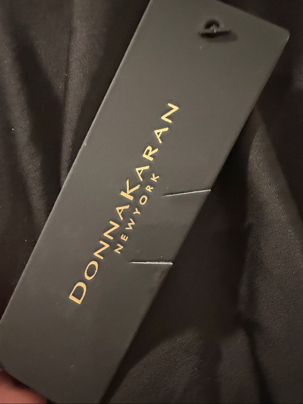 Donna Karan High Neck Fringe Maxi Gown Black size 14 NWT - Picture 7 of 12